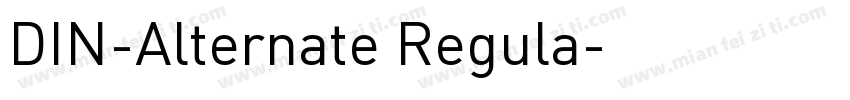 DIN-Alternate Regula字体转换